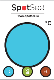 SpotSee SpotCheck 가역형 인디케이터