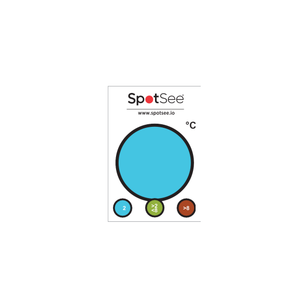 SpotSee SpotCheck 가역형 인디케이터