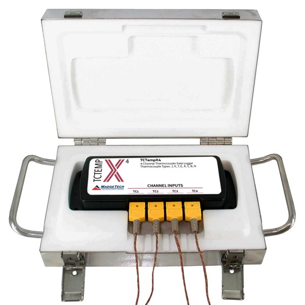 MadgeTech ThermoVaultX 단열 다채널 오븐 온도 기록기 (4 · 8채널)