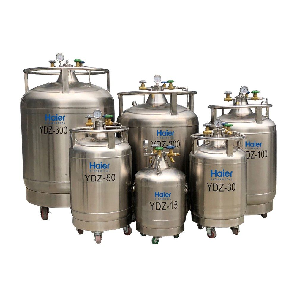 Haier Biomedical YDZ-150 ~ YDZ-500 (K) 대용량 자가 가압식 액체질소 용기