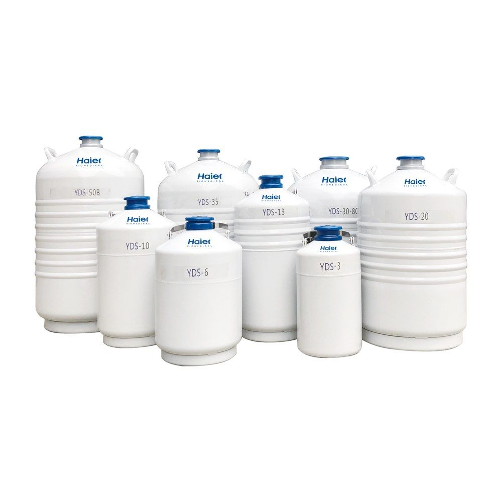 Haier Biomedical YDS-2-30 ~ YDS-50B 원형 캐니스터형 액체질소 보관 용기