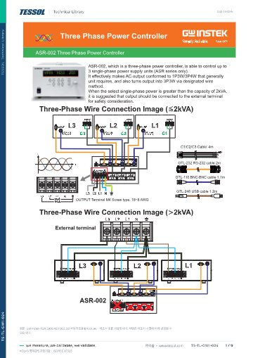 ASR-002 3상 파워컨트롤 Brochure