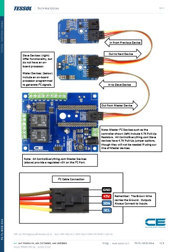 I2C 연결 Diagram