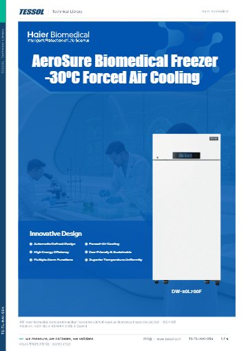 AeroSure Biomedical Freezer DW-30L700F 데이터시트(영문)