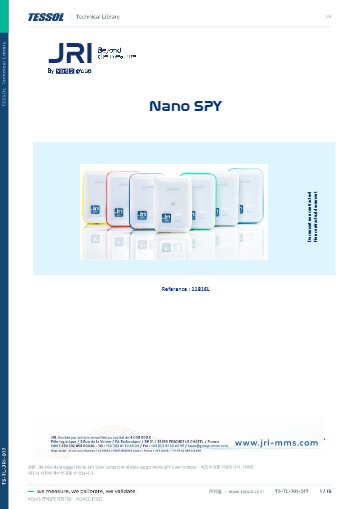 Mini data logger Nano SPY Door contact 사용 설명서(영문)
