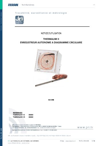 Thermalim II R and S 사용 설명서