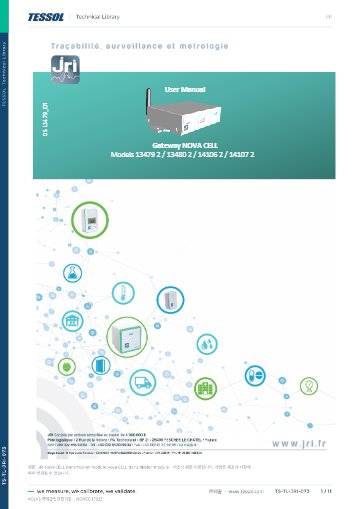 Nova CELL transmission module 사용 설명서(영문)