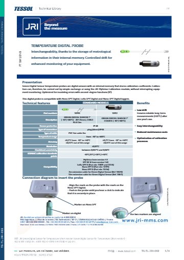 Green Digital Sensor for Temperature (short version) 데이터시트(영문)