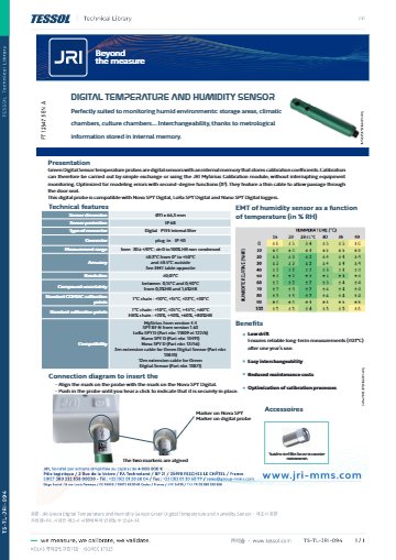 Green Digital Temperature and Humidity Sensor 데이터시트(영문)