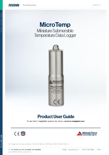 MicroTemp 사용 설명서(영문)