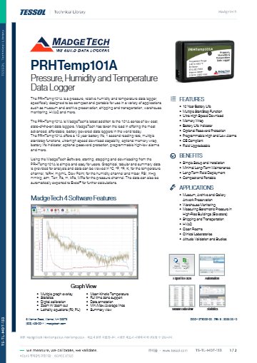 PRHTemp101A 데이터시트(영문)