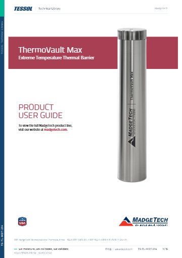 ThermoVault Max 사용 설명서(영문)