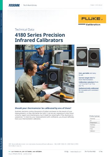 4180 / 4181 4180 Series Precision Infrared Calibrators 데이터시트(영문)