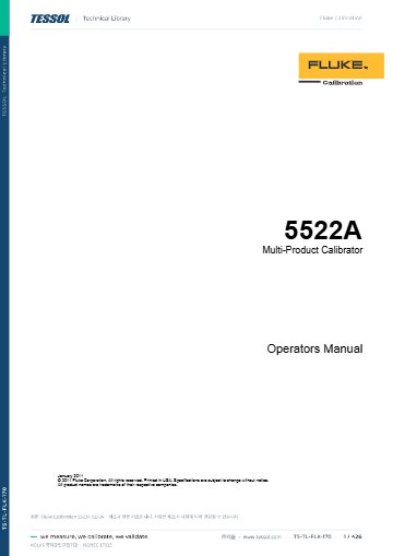 5522A 사용 설명서(영문)