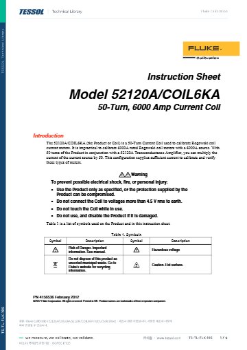52120A/COIL6KA Instruction Sheet 사용 설명서(영문)