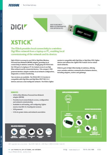 XStick (802.15.4) XStick 데이터시트(영문)