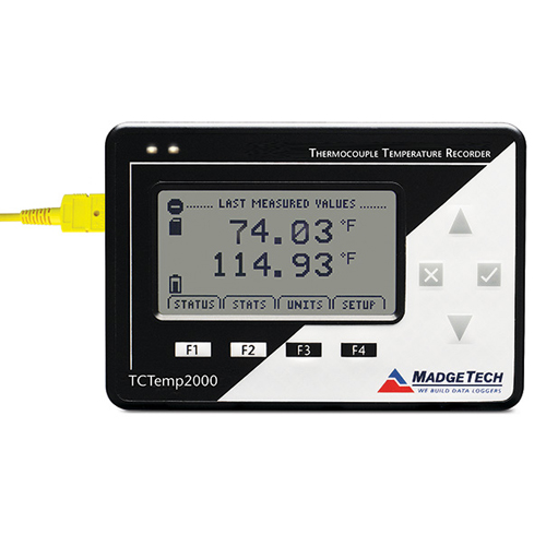 MadgeTech TCTemp2000 LCD 열전대 온도 데이터로거