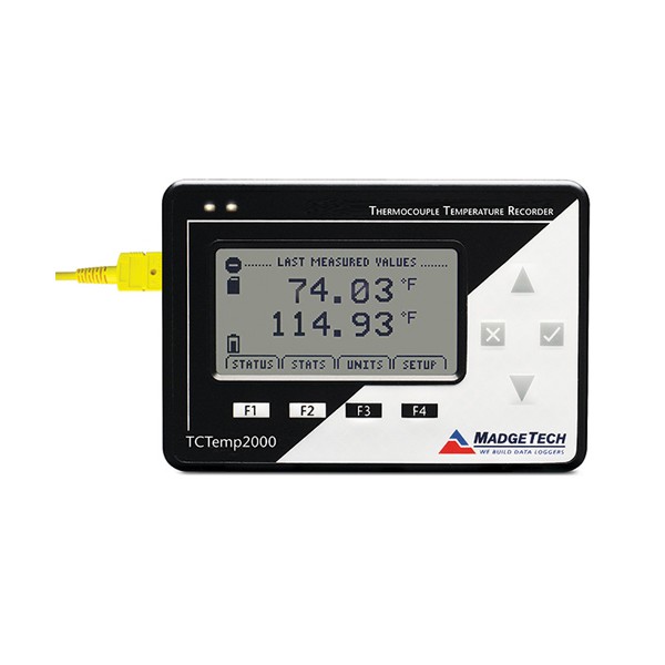 MadgeTech TCTemp2000 LCD 열전대 온도 데이터로거